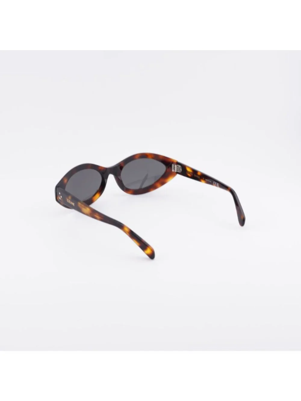 Celine CL40311I 53A Sunglasses Havana Cat Eye Frame, Grey Lenses